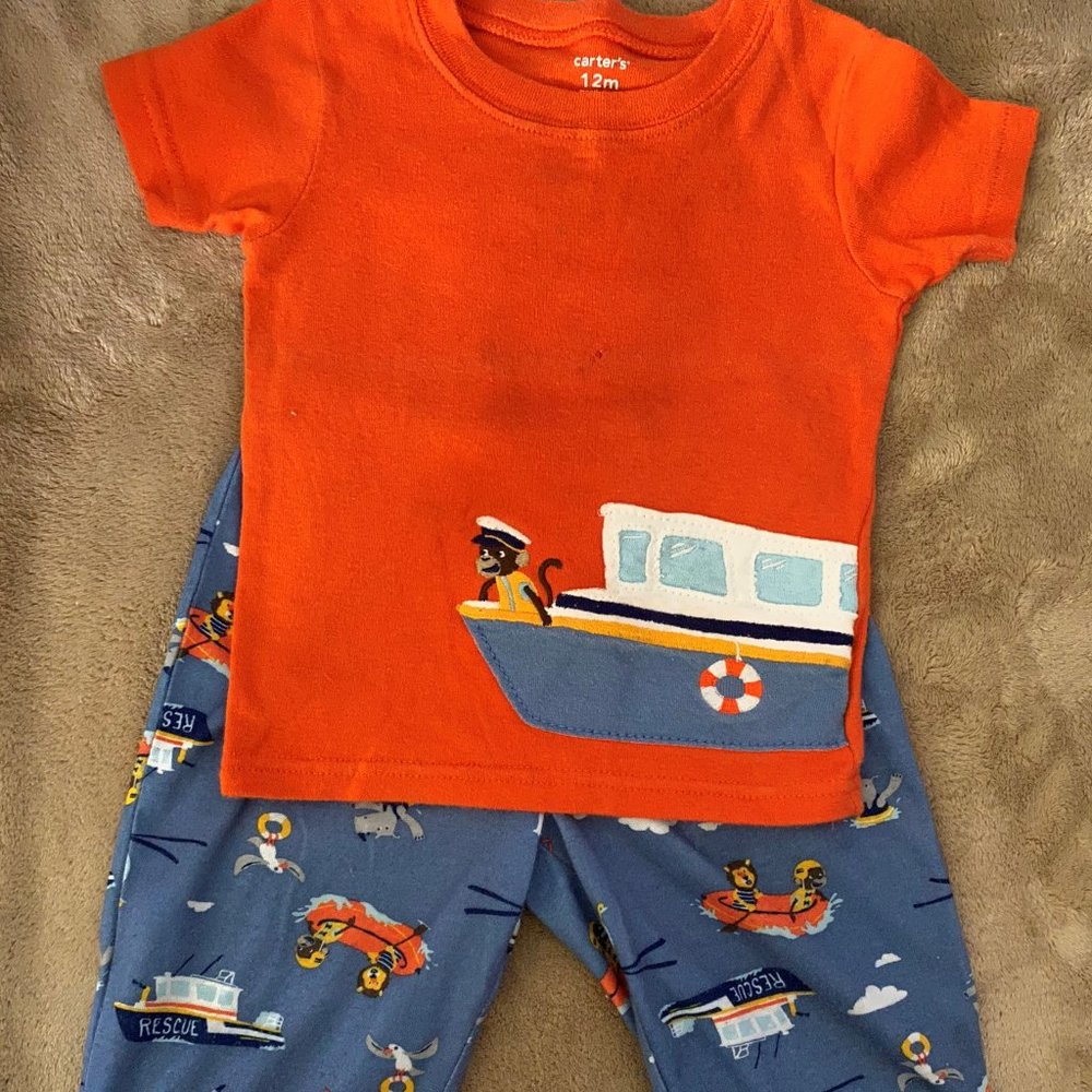 12 Months - Boy - 3 Piece Pajama Set